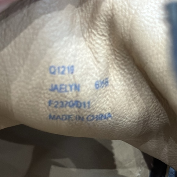 Coach Jaelyn Open Toe Black Leather Platform Wedges Zip Up Heeled Sandals - Picture 9 of 14